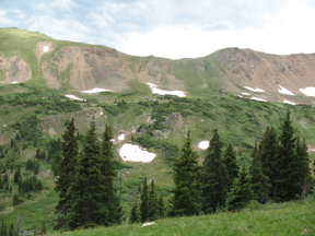 view of the mountain