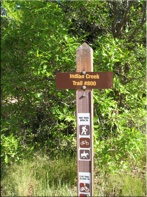 Sign at the trail head