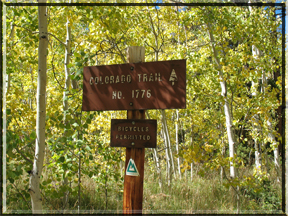 Colorado Trail sign