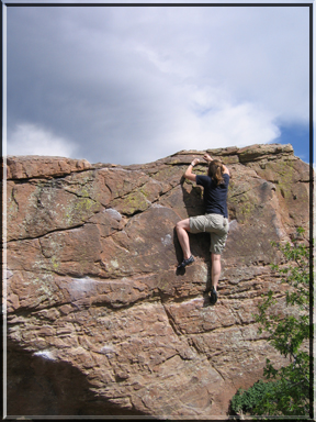 bouldering at Rotary Park