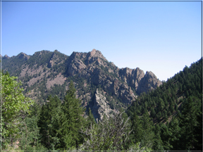 view from Rattlesnake Gulch trail